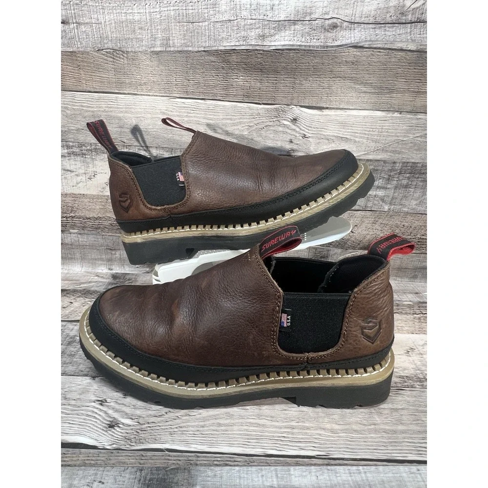 Sureway Men Slip on Boots SW501 Size 10.5